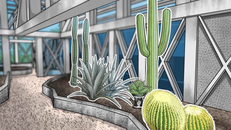 ビザプラ植物園背景ビジュアル